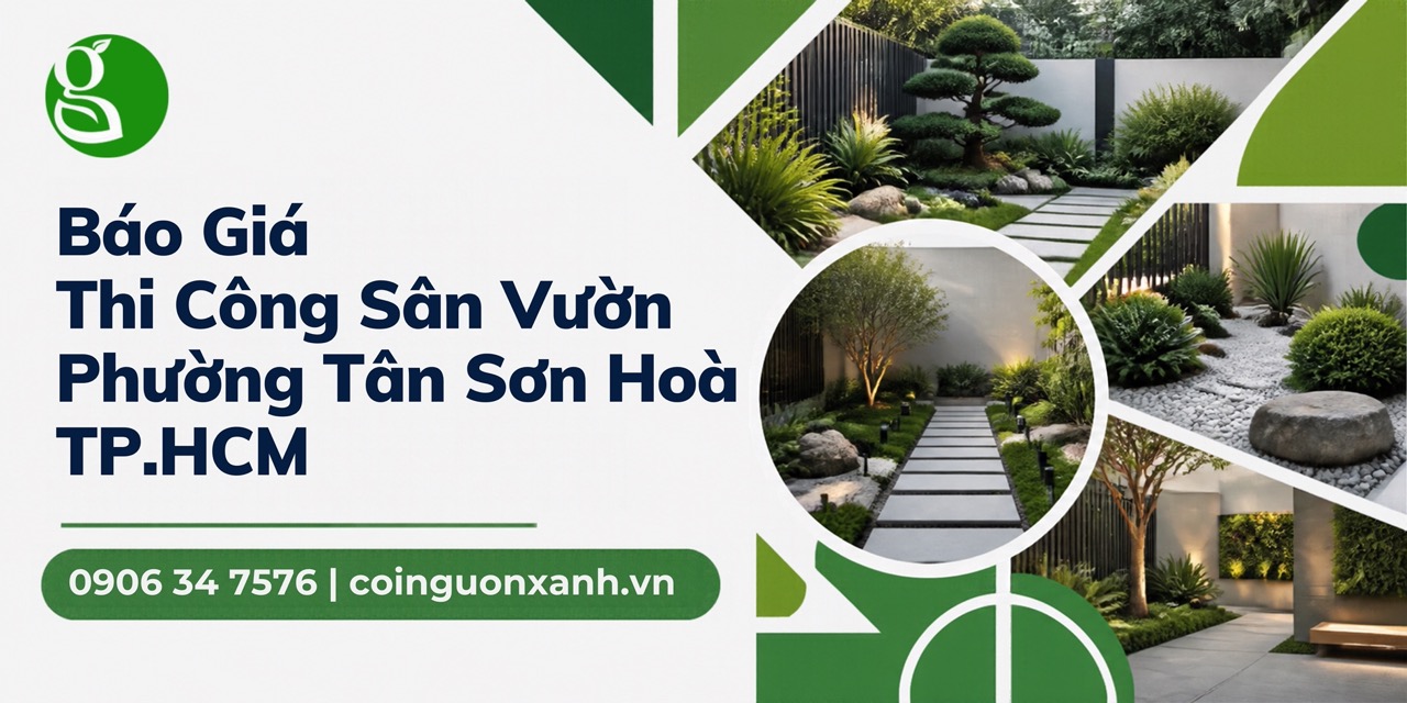 Báo Giá Thi Công Sân Vườn Ở Phường Tân Sơn Hòa TP.HCM Trọn Gói, Tiết Kiệm