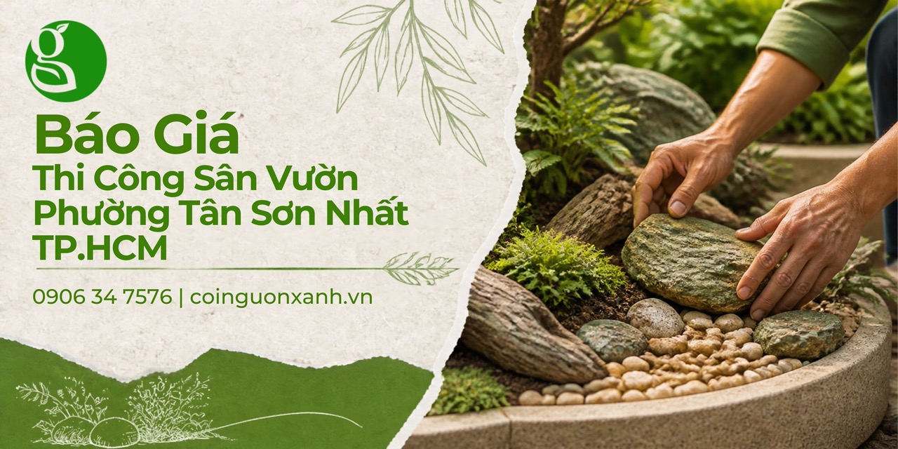 Báo Giá Thi Công Sân Vườn Ở Phường Tân Sơn Nhất TP.HCM Chi Tiết