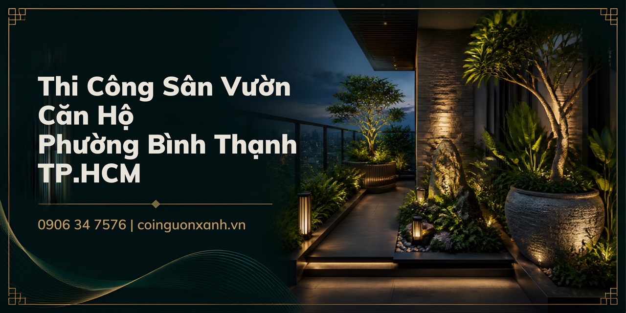 Thi Công Sân Vườn Căn Hộ Ở Phường Bình Thạnh TP.HCM