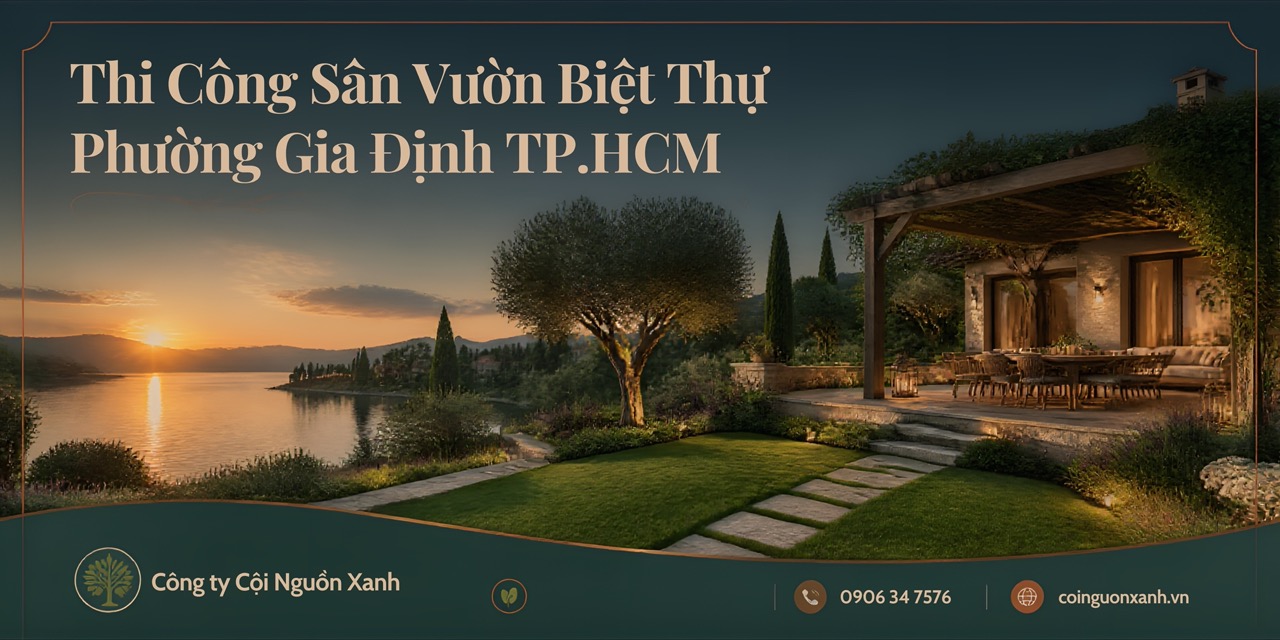 Thi Công Sân Vườn Biệt Thự Ở Phường Gia Định TP.HCM