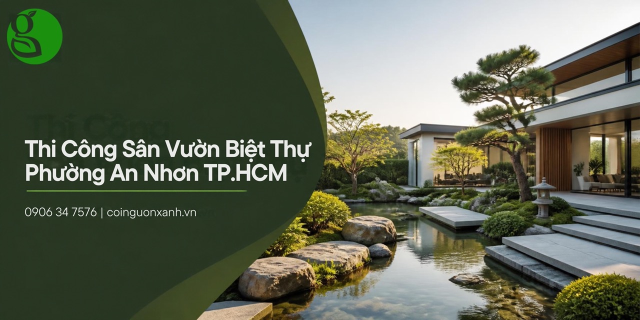 Thi Công Sân Vườn Biệt Thự Ở Phường An Nhơn TP.HCM