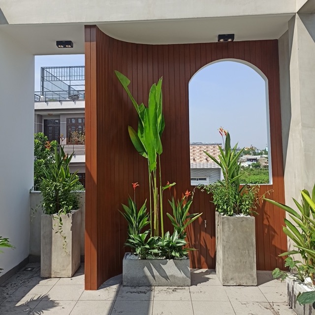 Thi công sân vườn nhà phố Quận 12 TP.HCM