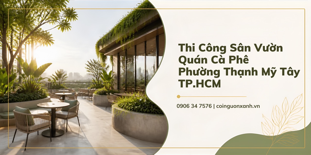 Thi Công Sân Vườn Quán Cà Phê Ở Phường Thạnh Mỹ Tây TP.HCM