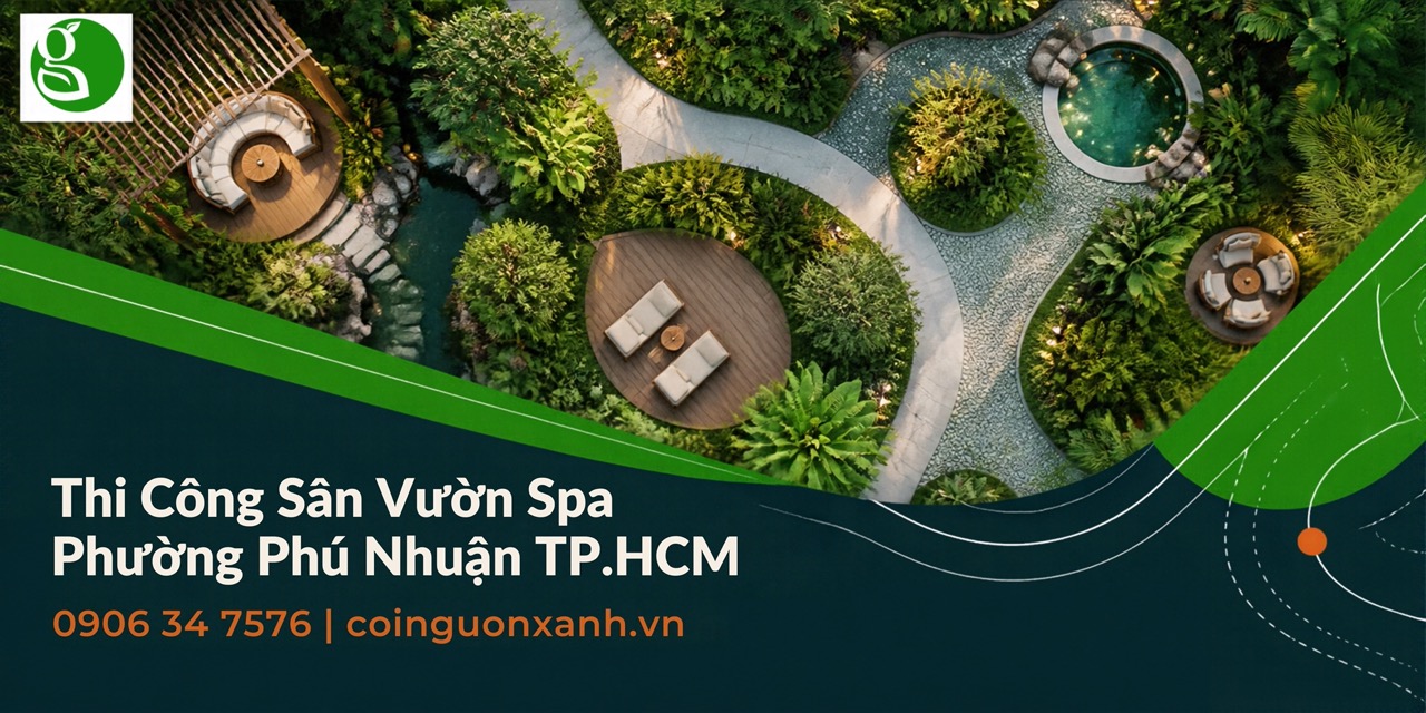 Thi Công Sân Vườn Spa Ở Phường Phú Nhuận TP.HCM – Không Gian Thư Giãn Xanh