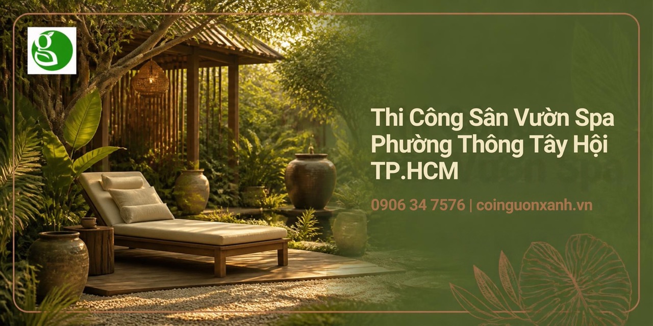 Thi Công Sân Vườn Spa Ở Phường Thông Tây Hội TP.HCM – Không Gian Thư Giãn Xanh, Sang Trọng