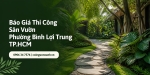 Báo Giá Thi Công Sân Vườn Ở Phường Bình Lợi Trung TP.HCM