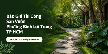 Báo Giá Thi Công Sân Vườn Ở Phường Bình Lợi Trung TP.HCM