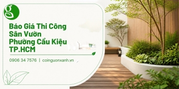 Báo Giá Thi Công Sân Vườn Ở Phường Cầu Kiệu TP.HCM Chi Tiết, Tiết Kiệm