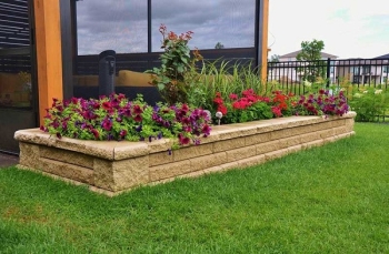 Thiết kế bồn hoa trước nhà