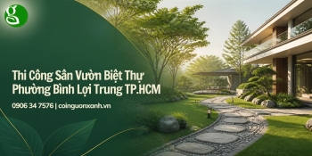 Thi công sân vườn biệt thự ở Phường Bình Lợi Trung TP.HCM