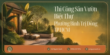 Thi Công Sân Vườn Biệt Thự Ở Phường Bình Trị Đông TP.HCM Đẹp, Chuyên Nghiệp