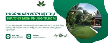 Thi công sân vườn biệt thự ở Phường Minh Phụng TP.HCM chuyên nghiệp