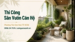 Thi Công Sân Vườn Căn Hộ Ở Phường Tân Sơn Hòa TP.HCM Đẹp, Hiện Đại