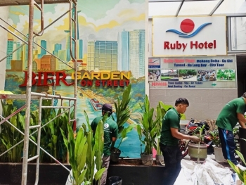 Thi Công Trồng Cây Sân Vườn Cho Nhà Hàng Bier Garden Ở Phường Sài Gòn, TP.HCM