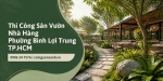 Thi Công Sân Vườn Nhà Hàng Ở Phường Bình Lợi Trung TP.HCM