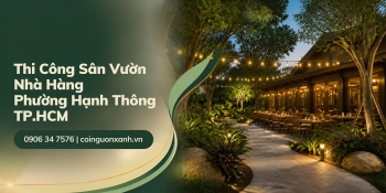 Thi công sân vườn nhà hàng ở Phường Hạnh Thông TP.HCM chuyên nghiệp