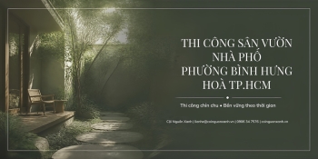 Thi Công Sân Vườn Nhà Phố Ở Phường Bình Hưng Hòa TP.HCM