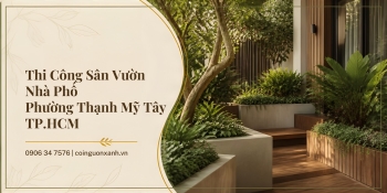 Thi công sân vườn nhà phố ở Phường Thạnh Mỹ Tây TP.HCM