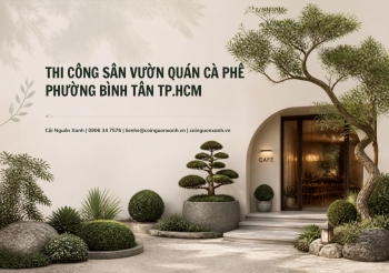 Thi Công Sân Vườn Quán Cà Phê Ở Phường Bình Tân TP.HCM