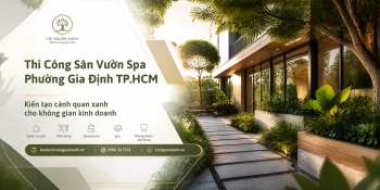 Thi công sân vườn spa ở Phường Gia Định TP.HCM chuyên nghiệp, thẩm mỹ